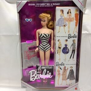 Barbie 35th Anniversary Doll in Black and White